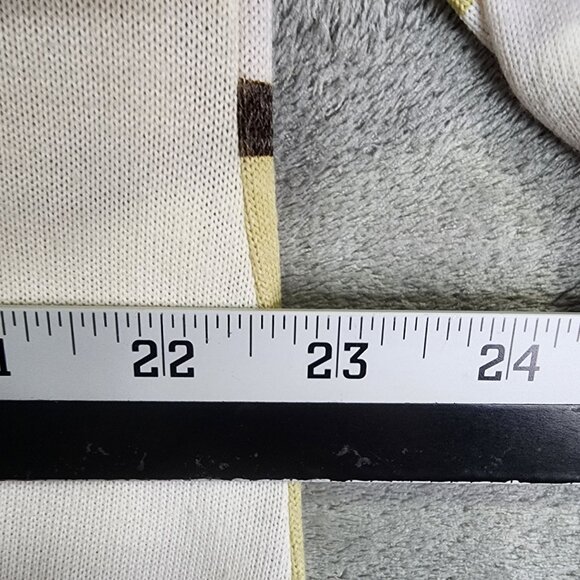 Womens LuLaRoe Beige & Brown Striped Open Front Cardigan Pockets Long Sleeve M - Picture 6 of 8